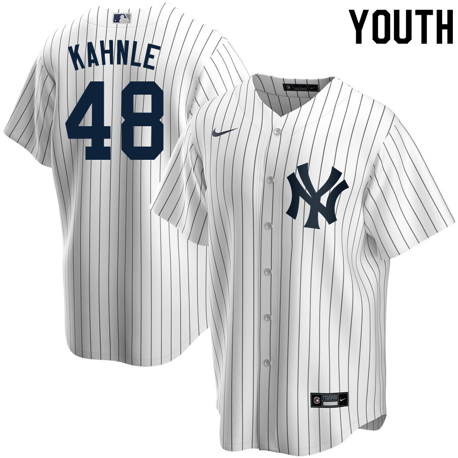 2020 Nike Youth #48 Tommy Kahnle New York Yankees Baseball Jerseys Sale-White
